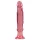 Crystal Jellies - dildo anale con ventosa (rosa)