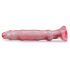 Crystal Jellies - dildo anale rosa con ventosa