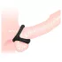 Anello per pene e scroto - superficie puntinata - silicone nero