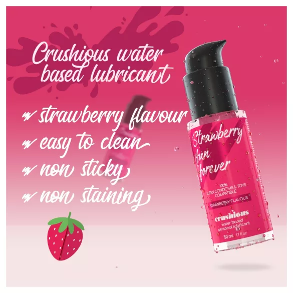 Crushious - lubrificante a base d’acqua, fragola (50 ml)