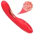 Bestoy - vibratore punto G con lingua - silicone rosso