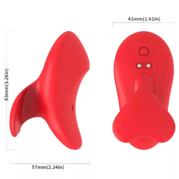 Bestoy - vibratore da dito ricaricabile - silicone rosso
