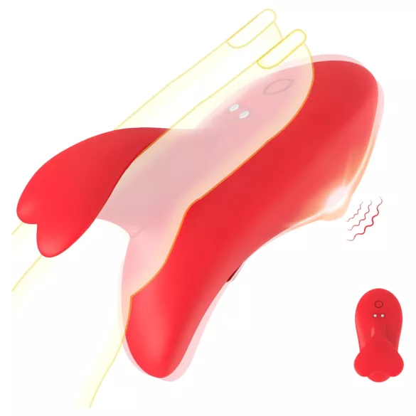 Bestoy - vibratore da dito ricaricabile - silicone rosso