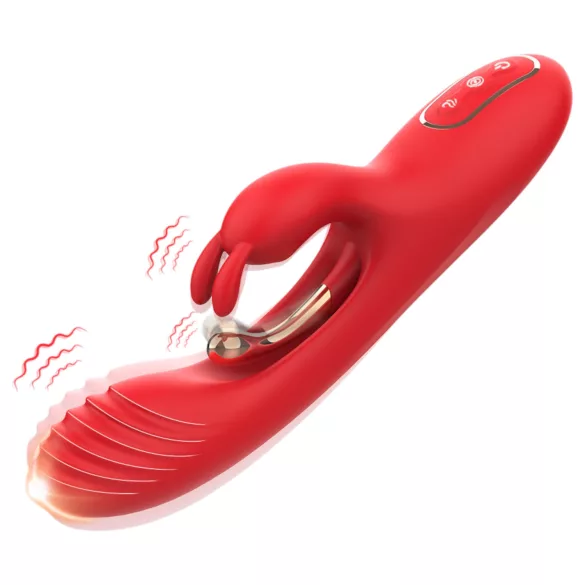 Bestoy - vibratore punto G e clitoride - stimolatore - silicone rosso