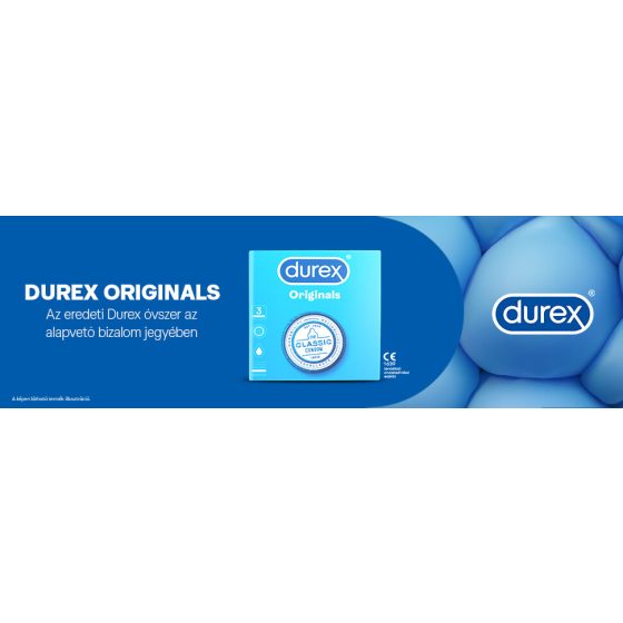 Durex Originals Classico - preservativi trasparenti (3 pezzi)