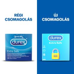   Durex Extra Sicuri - Preservativi trasparenti rinforzati (confezione da 3)
