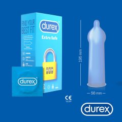 Durex extra safe - preservativo sicuro (12 pezzi)