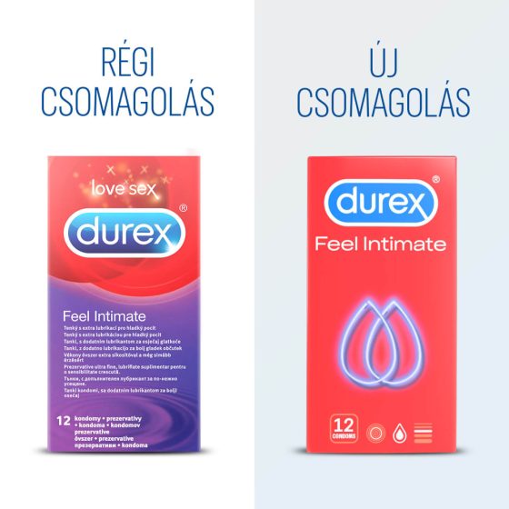 Preservativi Ultra Sottili Durex Feel Intimate (12 pezzi)