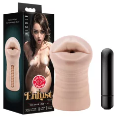   Enlust Nicole - bocca vibrante realistico - silicone naturale