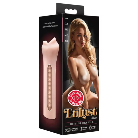 Enlust Candi - masturbatore bocca realistico - immagini IA - colore naturale