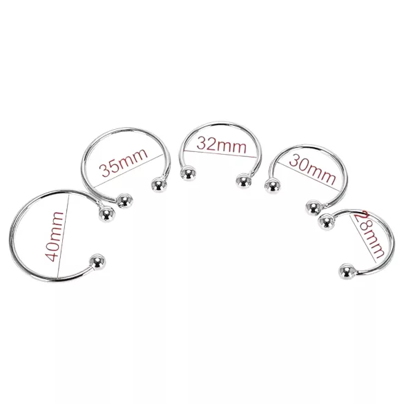 Anello per glande in acciaio inox - ritarda l’eiaculazione (28 mm)