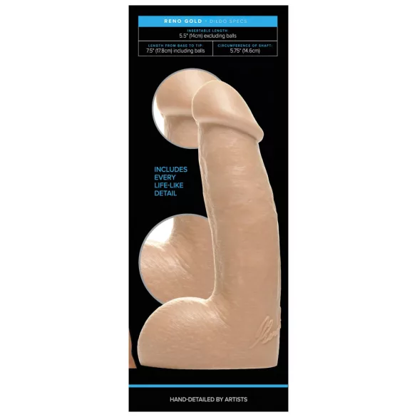 Fleshjack Reno Gold - dildo realistico - effetto pelle - colore naturale