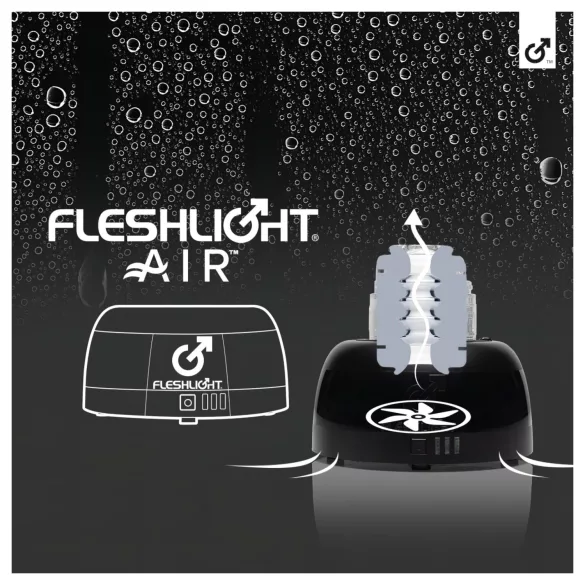 Fleshlight Air - asciugatore automatico per masturbatore (nero)