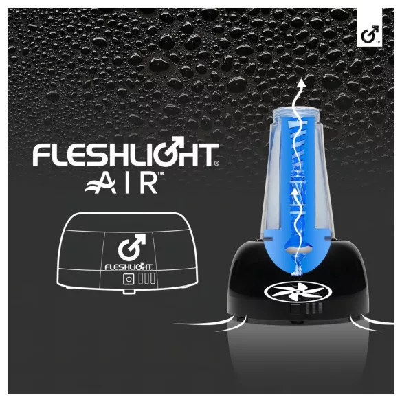 Fleshlight Air - asciugatore automatico per masturbatore (nero)