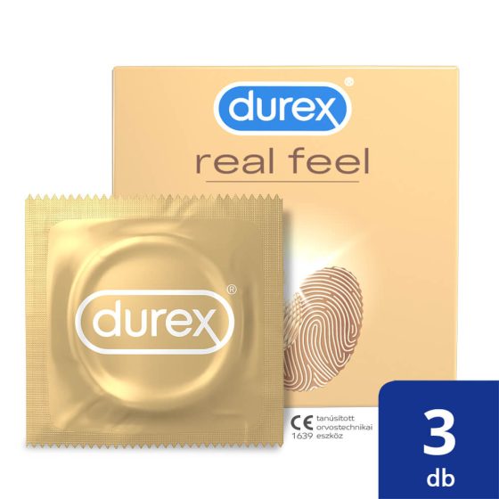 Durex Real Feel - preservativo senza lattice (3db)