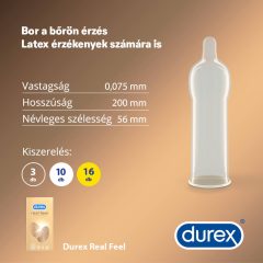   Durex Sensazione Naturale - preservativi senza lattice (confezione da 10 pezzi)