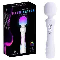   Paradise Illumination - vibratore wand massaggiante luminoso (bianco)