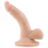 Dr. Skin 4 - dildo realistico con testicoli e ventosa - pelle naturale 12cm