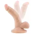 Dr. Skin 4 - dildo realistico con testicoli e ventosa - pelle naturale 12cm
