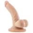 Dr. Skin 4 - dildo realistico con testicoli e ventosa - pelle naturale 12cm