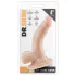 Dr. Skin 4 - dildo realistico con testicoli e ventosa - pelle naturale 12cm