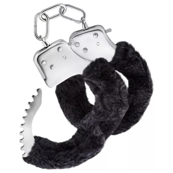 Temptasia Cuffs - manette peluche - nero