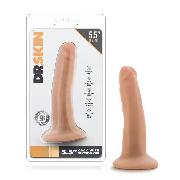 Dr. Skin - dildo realistico con ventosa - colore naturale 14 cm
