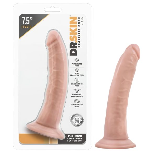 Dr. Skin - dildo realistico con ventosa - colore naturale 17,5 cm