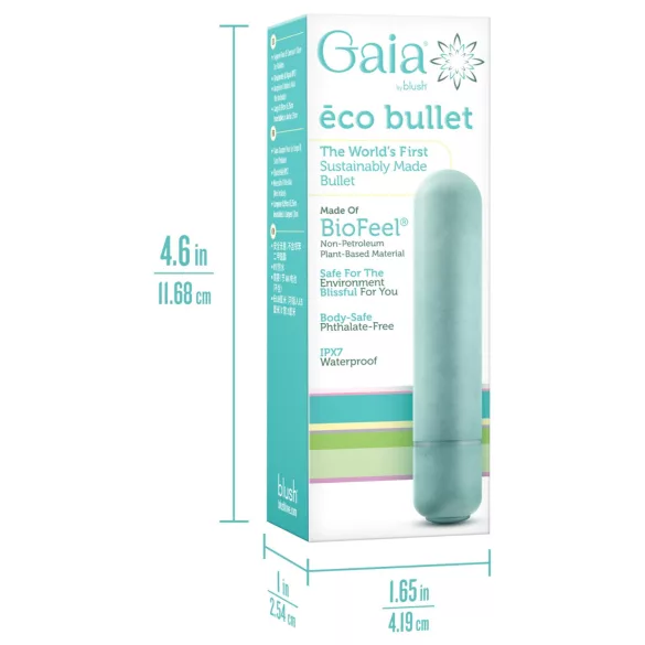 Gaia Eco M - vibratore a bacchetta ecologico (turchese) - medio