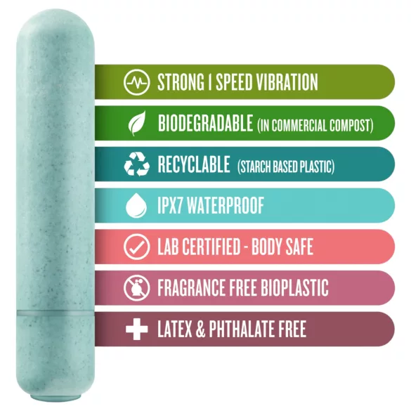 Gaia Eco M - vibratore a bacchetta ecologico (turchese) - medio
