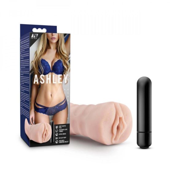 Vagina artificiale vibrante Ashley per Uomini - in stile naturale
