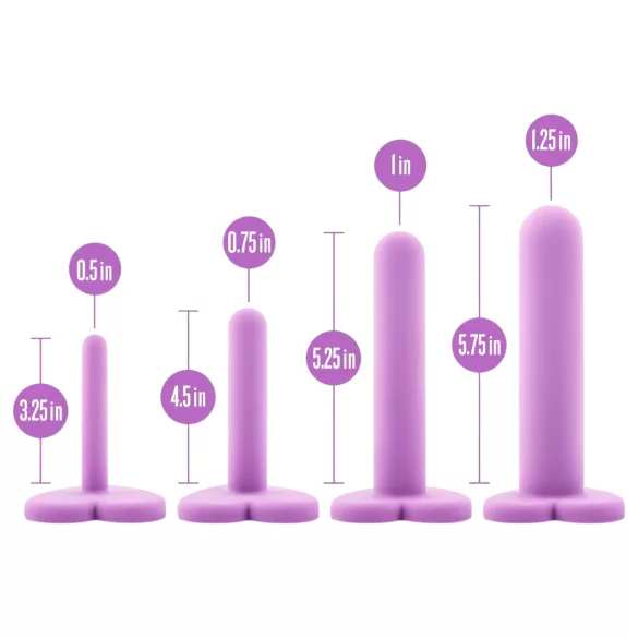 Blush Wellness - kit dilatatore vaginale - set - silicone lilla