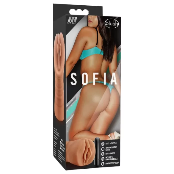 M For Men Sofia - masturbatore realistico vibrante - pelle naturale