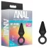 Anal Adventures Platinum S - plug anale piccolo - silicone nero