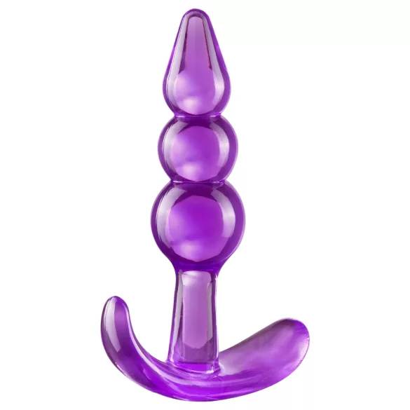 B Yours - plug anale a palline - silicone viola