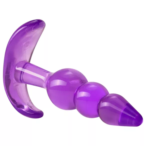 B Yours - plug anale a palline - silicone viola