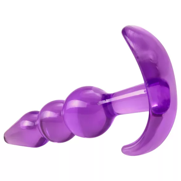B Yours - plug anale a palline - silicone viola