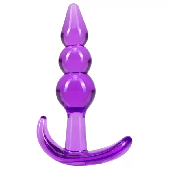 B Yours - plug anale a palline - silicone viola
