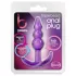 B Yours - plug anale a palline - silicone viola