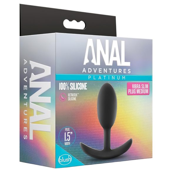 Anal Adventures Platinum M - plug anale - nero - misura media