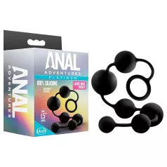 Anal Adventures - dildo anale perlato - silicone nero