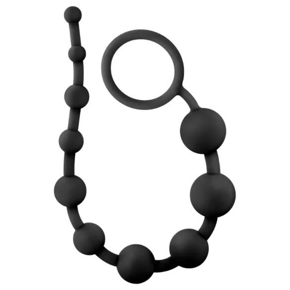 Anal Adventures - dildo anale perlato - silicone nero