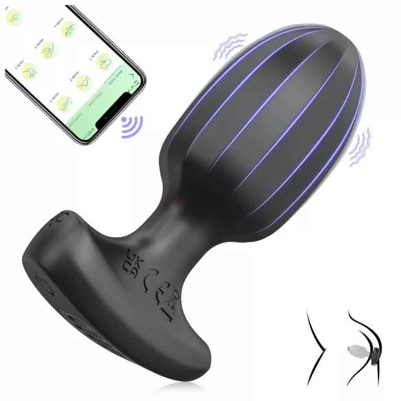 AlvUp - vibratore anale intelligente - nero