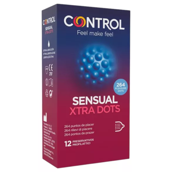 Control - preservativo extra puntinato - 12 pezzi