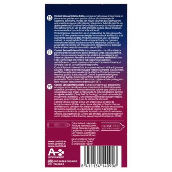 Control - preservativi stimolanti con rilievi - 12 pezzi