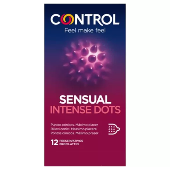 Control - preservativi stimolanti con rilievi - 12 pezzi