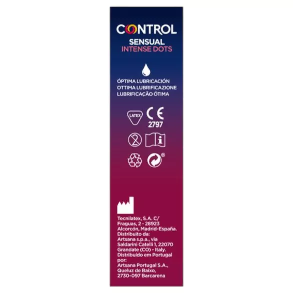 Control - preservativi stimolanti con rilievi - 12 pezzi