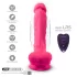 Silexd - vibratore realistico con testicoli e ventosa - telecomando - rosa