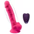 Silexd - vibratore realistico con testicoli e ventosa - telecomando - rosa