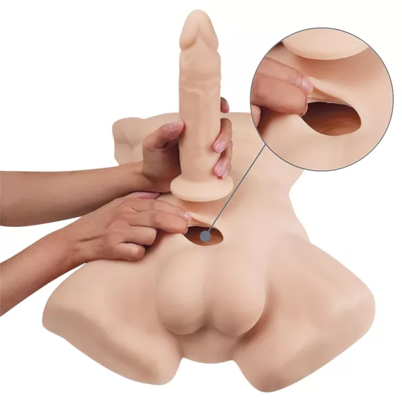 Silexd Apollo - masturbatore maschile torace realistico color carne